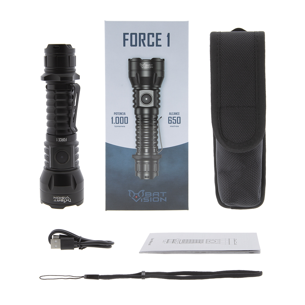 B-Vision Force One 1.000 lúmenes - Linterna de Caza