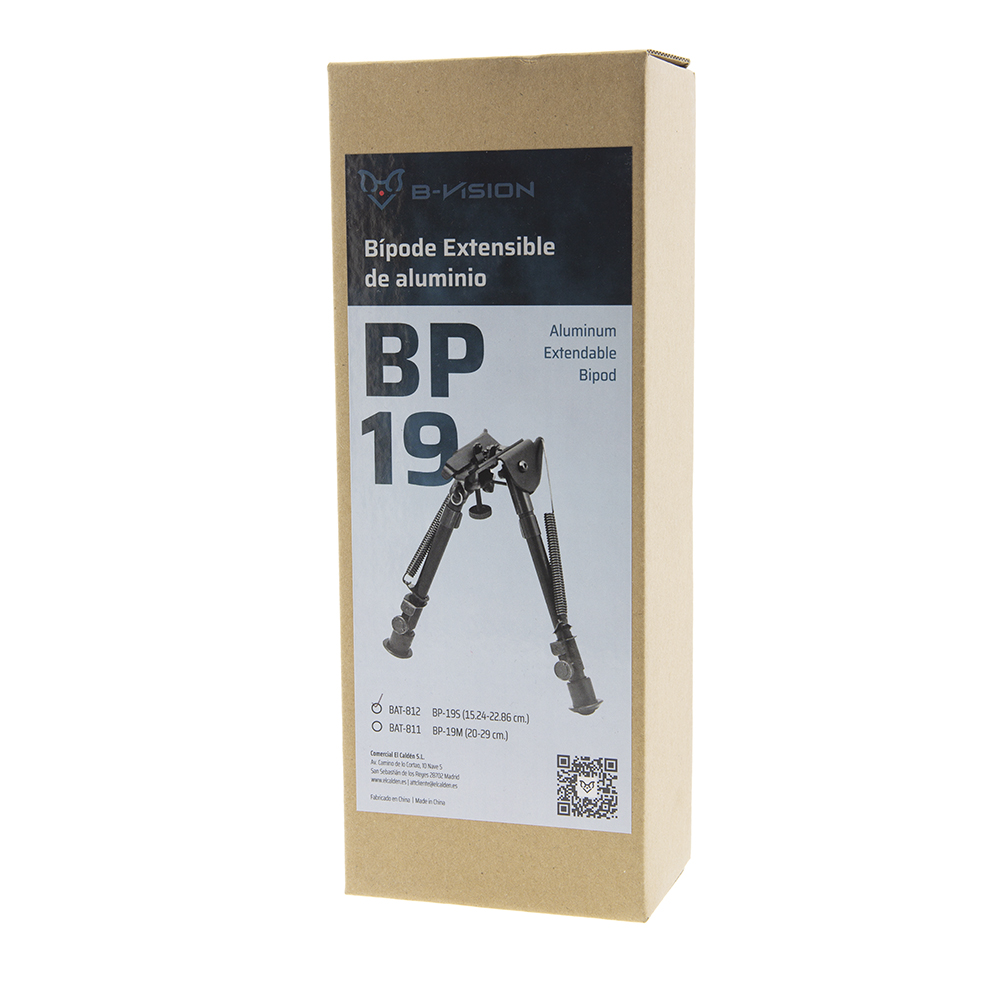 B-Vision BP19S 15,24-22,86cm - Bípode Extensible