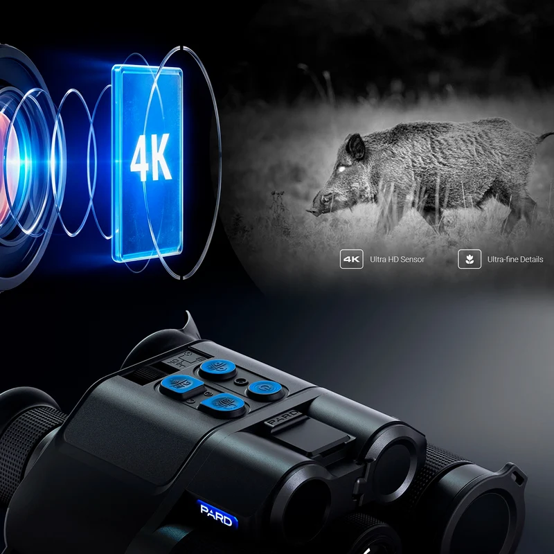 PARD OSPREY 4K - Binoculares térmicos multiespectro con telémetro laser