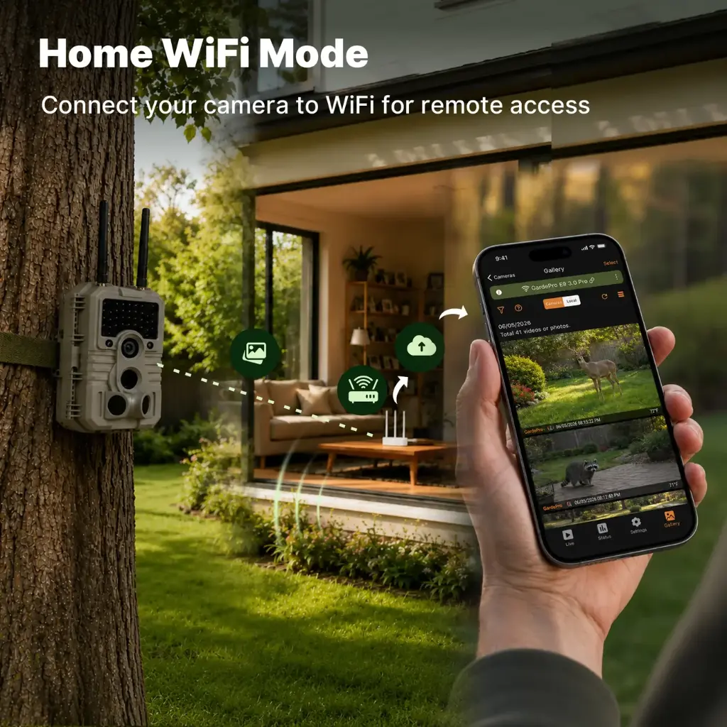 GardePro E9 3.0 Pro - Cámara de Caza con Wifi