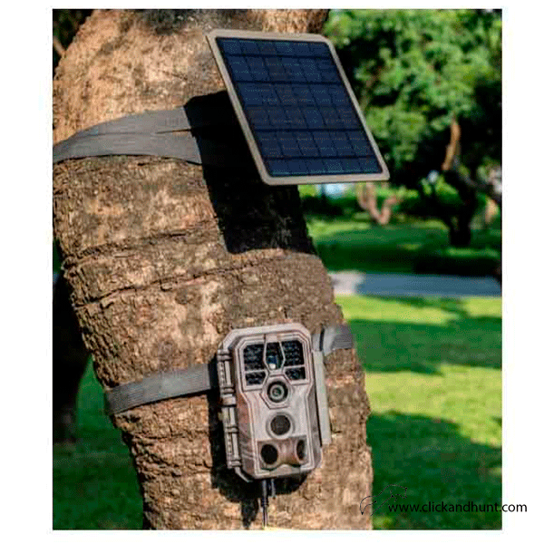 GardePro X60P con Envío de imágenes al móvil 4G Batería incluida y Placa Solar