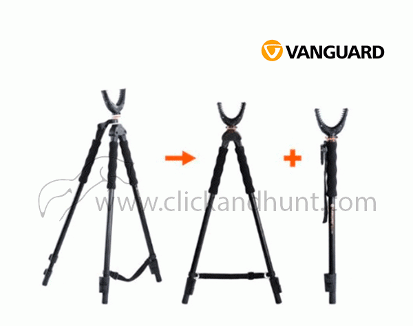 Vanguard QUEST T62U convertible en bípode y vara - Trípode ligero