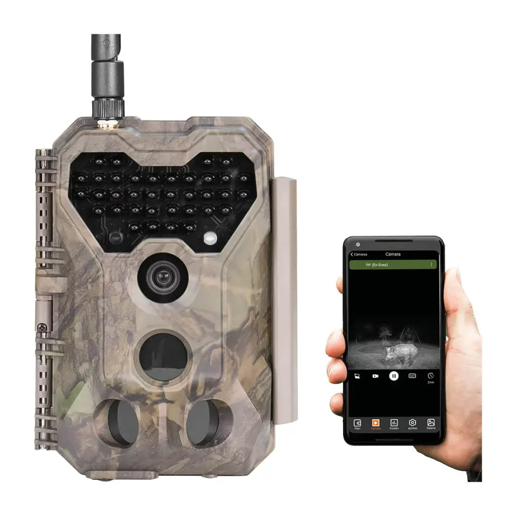 GardePro X70 Pro - Cámara de Caza con Vídeo en Directo, Localizador GPS y Batería