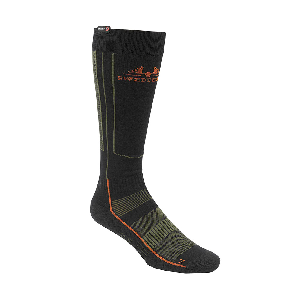 Swedteam Lynx Antibite High Negro - Calcetines anti-garrapatas 