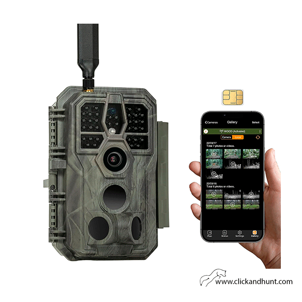 GardePro X60P con Envío de imágenes al móvil 4G Batería incluida