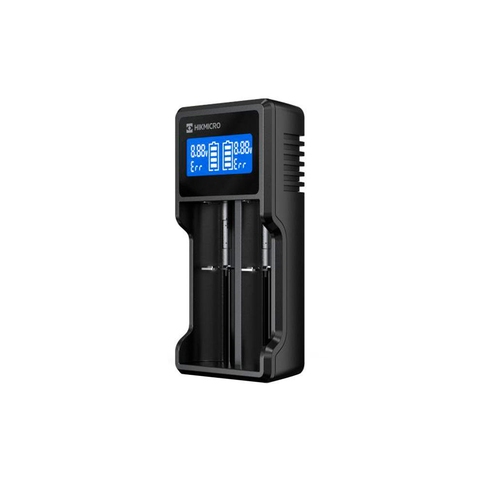 Cargador externo con 2 canales para 18650, 21700 y RCR123 HIKMICRO