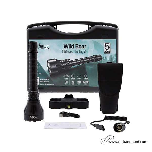 Bat Vision Wild Boar II con Kit de Caza - Linterna de Caza