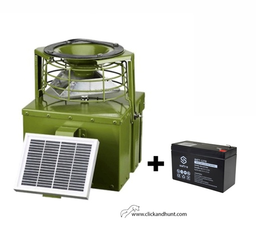 [CH21766] Dispensador Metálico de Grano con Batería 12V y Placa Solar HU22L