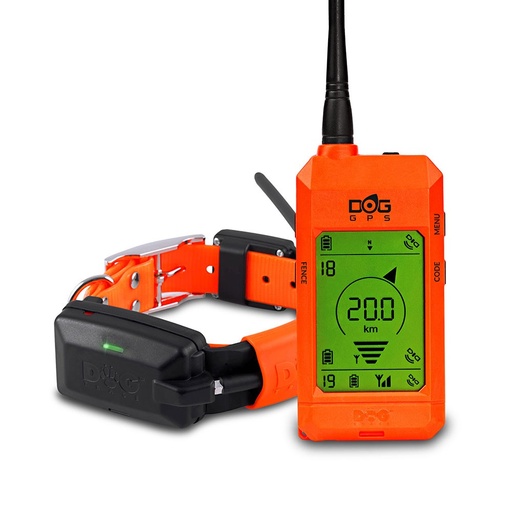 DogTrace GPS X25 - Naranja - Pack Mando + Collar + Cargador