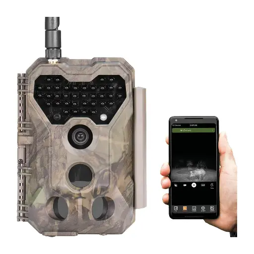 GardePro X70 Pro - Cámara de Caza con Vídeo en Directo, Localizador GPS y Batería