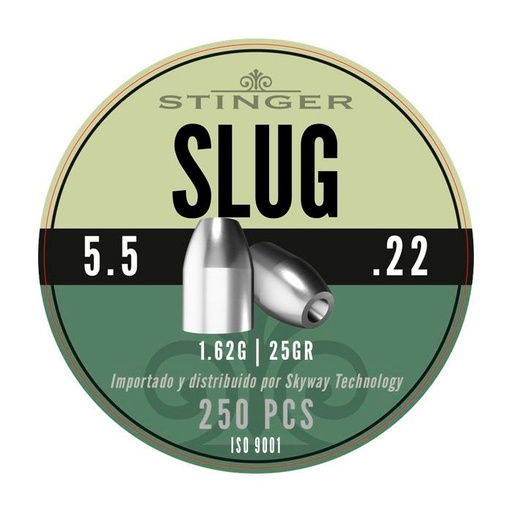 Balines STINGER Slug 5.5 mm 1.62 gr 250 uds