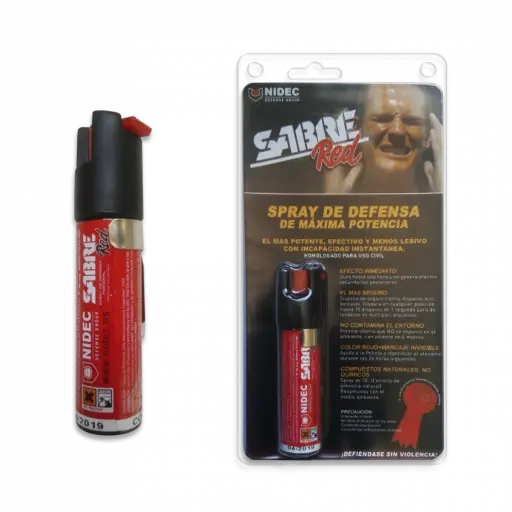 Spray de defensa personal Unidec Sabre Red Homologado